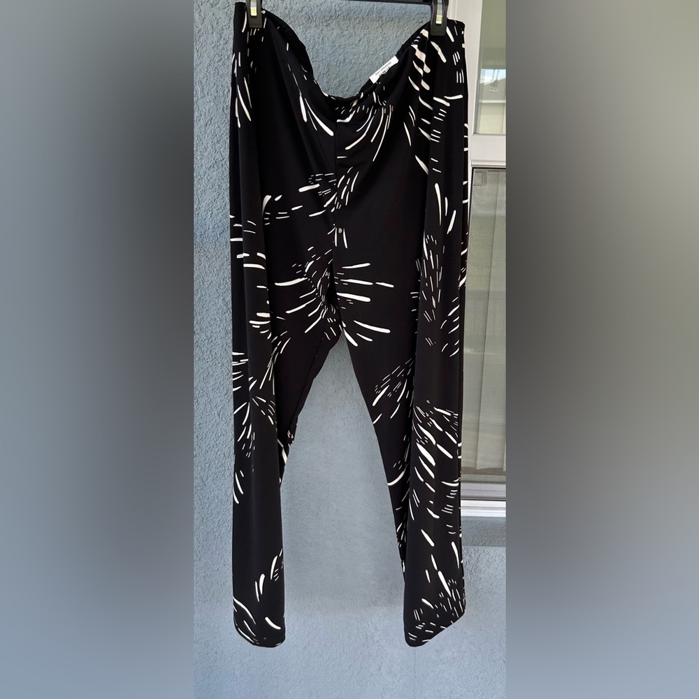 JM Collection Plus Stretchy Wide Leg Pull On Comfortable Pants Size 2X
